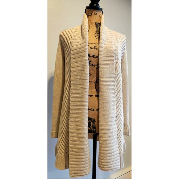 Vince Cardigan Sweater  50% YakYak 50% Wool, Cream, Knit, Shawl, Sz XS - Picture 7 of 10